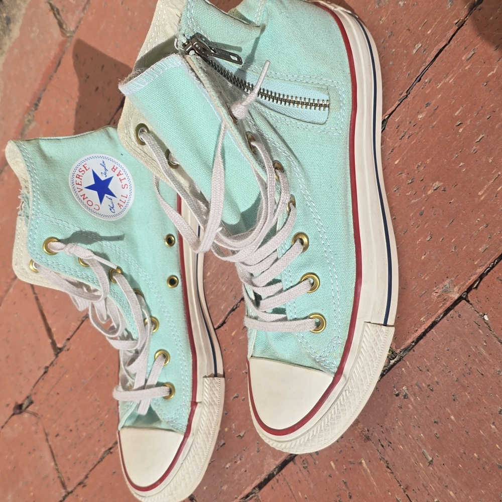 Converse High-Top Sneakers - Mint Green